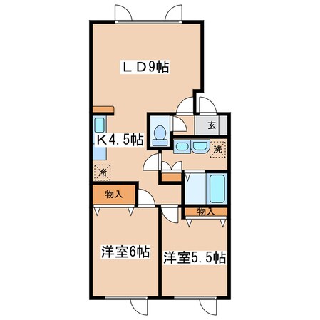 ペットハウス寿の物件間取画像